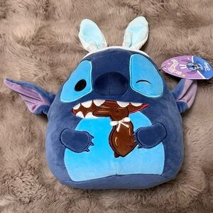 Squishmallows 8” Disney Stitch Eating Chocolate Bunny
